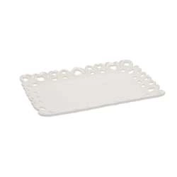 La Porcellana Bianca - zdobiona taca do serwowania 31 x 22 cm Valentino