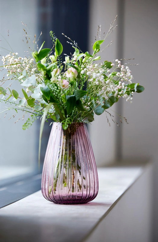 Bitz - Wazon Kusintha 22 cm Pink Glass