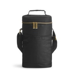 Sagaform - torba termiczna na 2 butelki City, 22 x 11 x 36 cm, czarna Outdoor