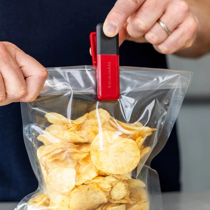 KitchenAid Culinary Tools - zestaw 4 klipsów kuchennych Empire Red