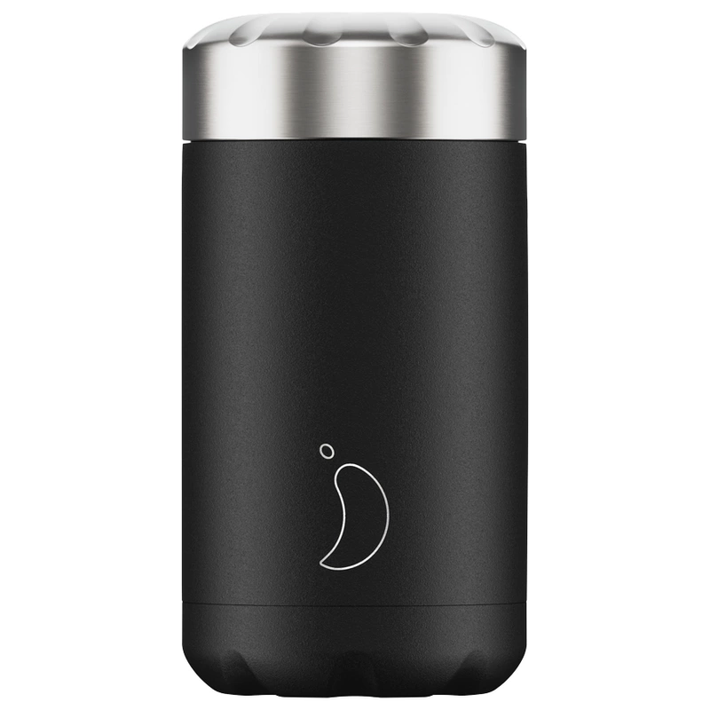 Chilly's Bottles - Termos obiadowy Chilly's| 500ml Black Monochrome