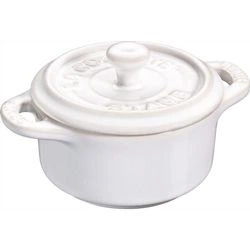 Staub - mini cocotte okrągły 200 ml, kość słoniowa