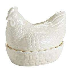 Mason Cash Cermiczna kura do przechowywania jaj biała