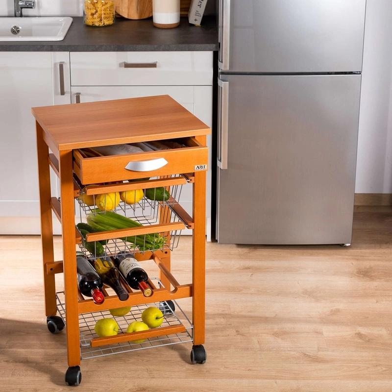 ARREDAMENTI - ARTURO Wózek kuchenny - 46 x 50 cm, Brązowy