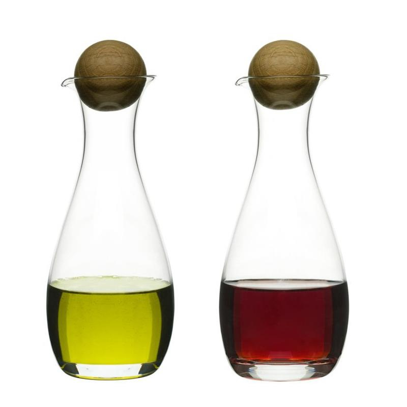 Sagaform - karafki do octu i oliwy z korkiem, 0,3 l, 2 szt. Nature