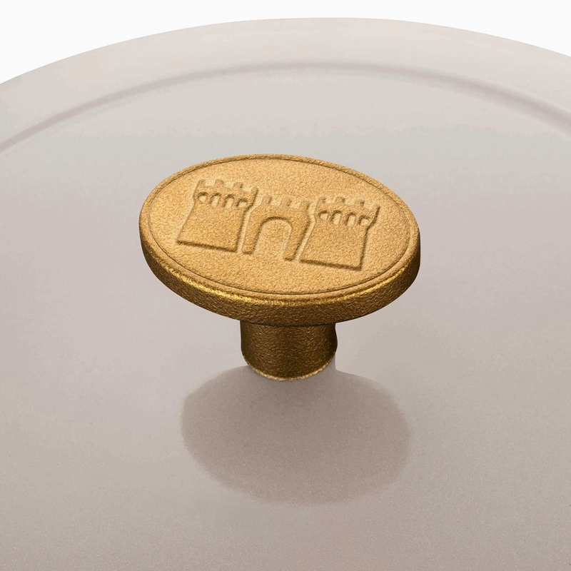 Ballarini - garnek żeliwny okrągły 2.6 ltr kość słoniowa Bellamonte