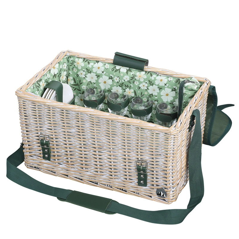 Cilio - kosz piknikowy ze stolikiem, dla 4 os., 46 x 29 x 26 cm Ponza