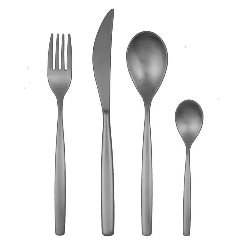 Mepra - Zestaw sztućców 24el. Ice Oro Nero, Stiria