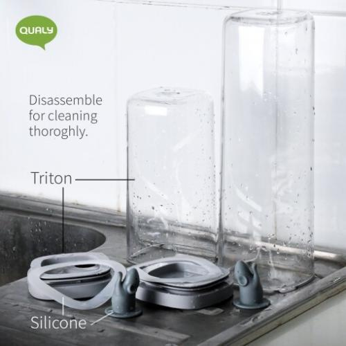 Qualy - Pojemnik Lucky Mouse 1,2l szary