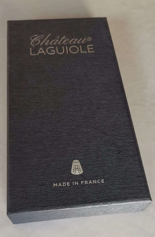 Château Laguiole - Korkociąg Château Laguiole z linii Grand Cru - drewno bukowe barwione na niebiesko