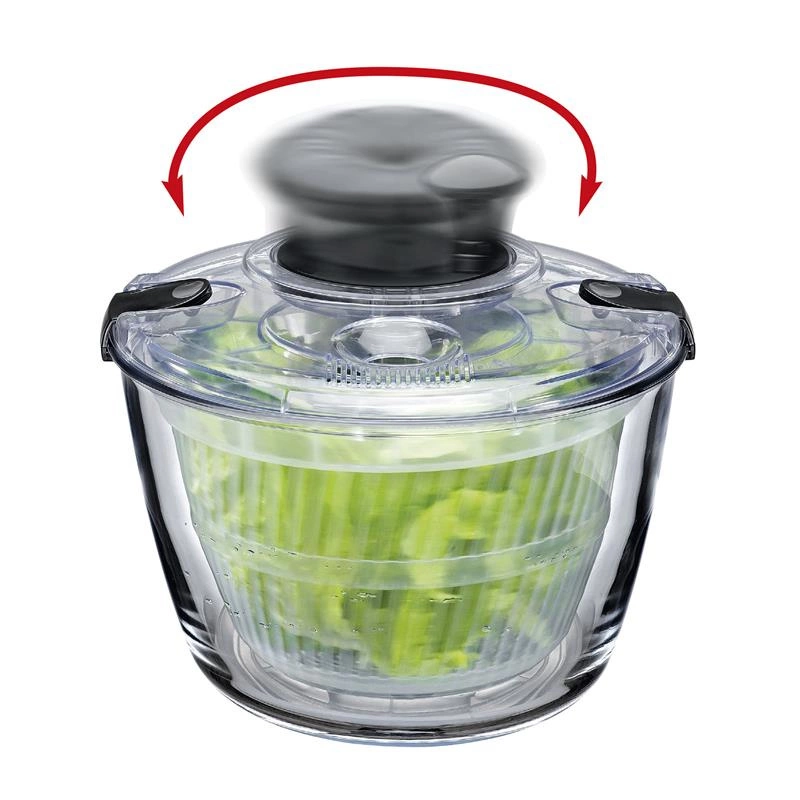 Kuchenprofi - suszarka do sałaty, szkło borokrzemowe/tworzywo sztuczne, śred. 24,5 cm, 4,0 l FRESH