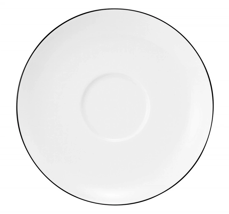 Seltmann - LIDO BLACK LINE Zestaw 6 spodków 16.5 cm