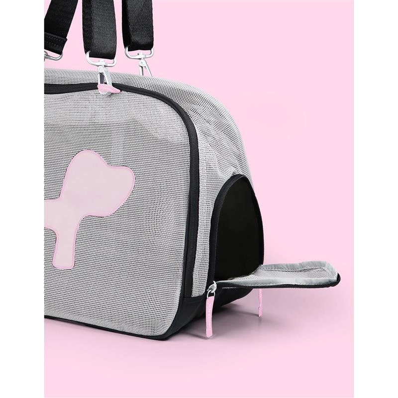 United Pets - Torba/ transporter, czarno- różowa