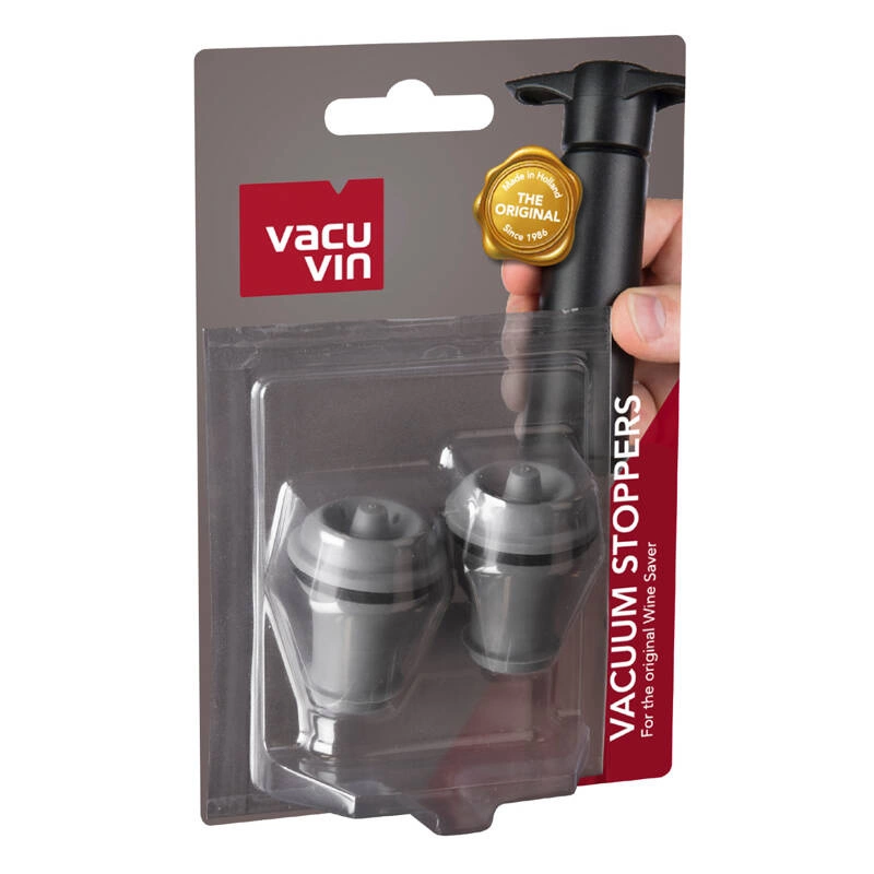 VACU VIN - Korki do wina szare (2 szt)szary