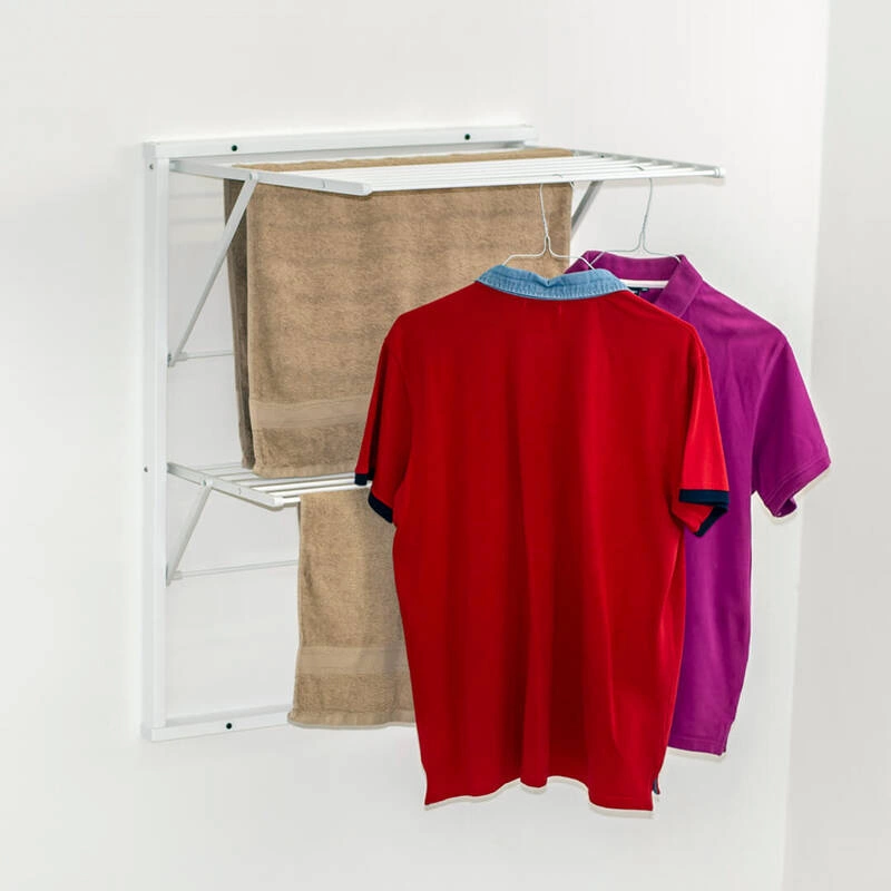 ARREDAMENTI - KEVIN Naścienna suszarka na pranie - 64 x 67 cm, Biały