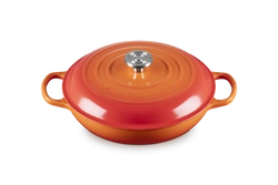 Le Creuset - garnek Gourmet Profesjonalny żeliwny 30 cm 3,5 l płomienny