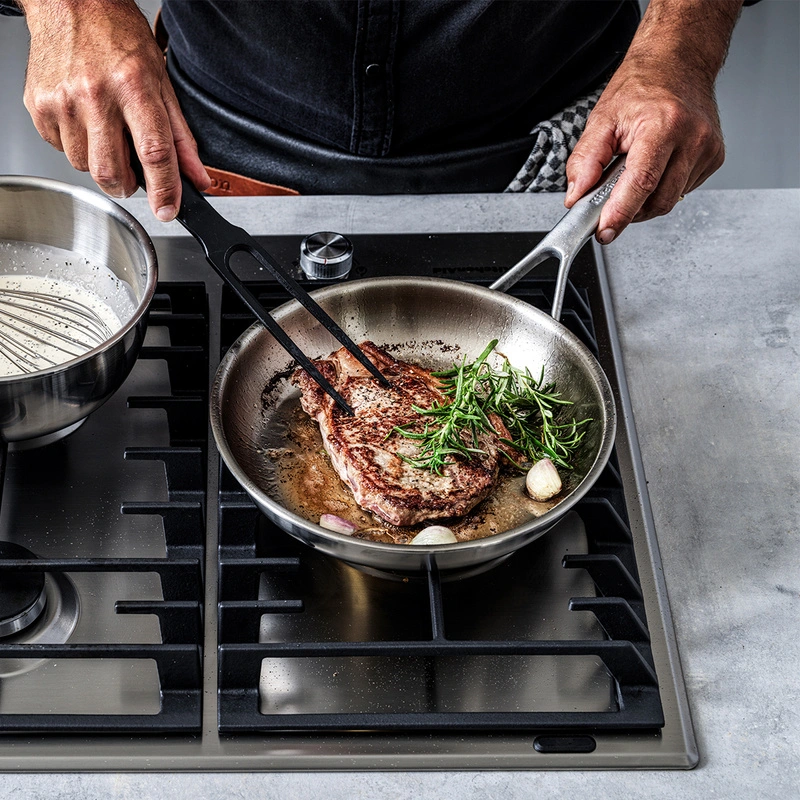 KitchenAid - Patelnie 3-warstwowe stalowe zestaw 20+28 cm
