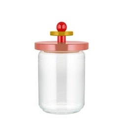 Alessi - Szklany słoik 1 l- różowy