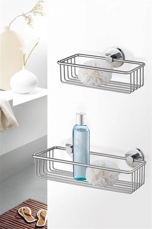 Zack - koszyk łazienkowy stal polerowana Scala