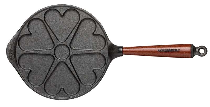 Skeppshult - TRADITIONAL Patelnia do naleśników serca - 23 cm, czarny