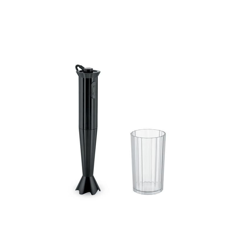Alessi - blender ręczny, czarny Plisse