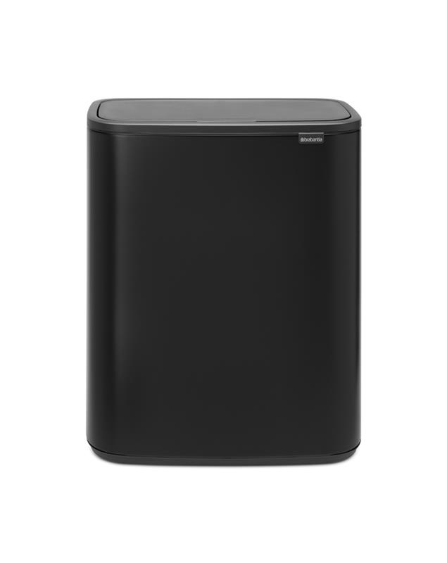 Brabantia - Kosz na śmieci Touch Bin BO 60l czarny mat