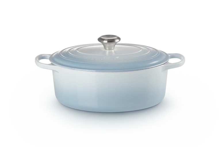 Le Creuset - brytfanna żeliwna Signature 29 cm 4,7 l Coastal Blue