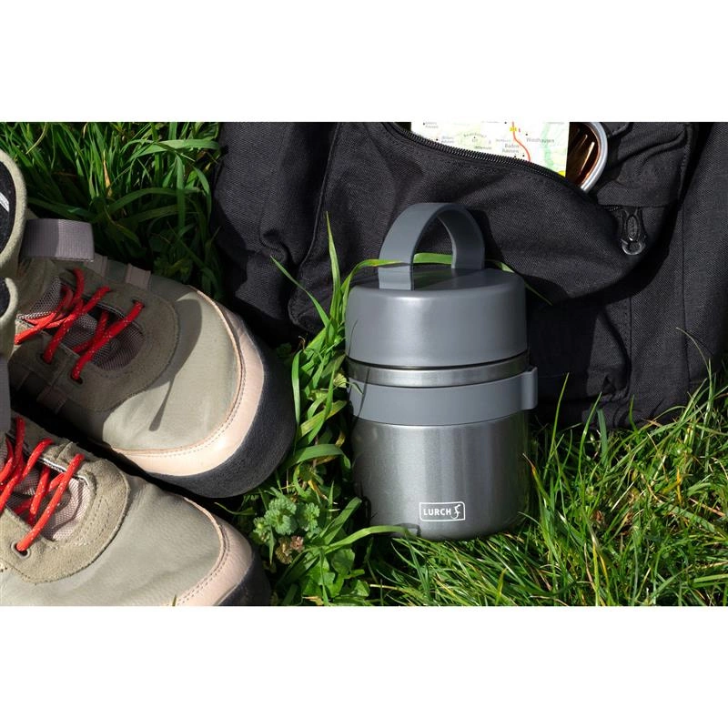Lurch - pojemnik termiczny, śred. 10,5 x 18,5 cm, 0,5 l, antracytowy Iso-Pot 2.0