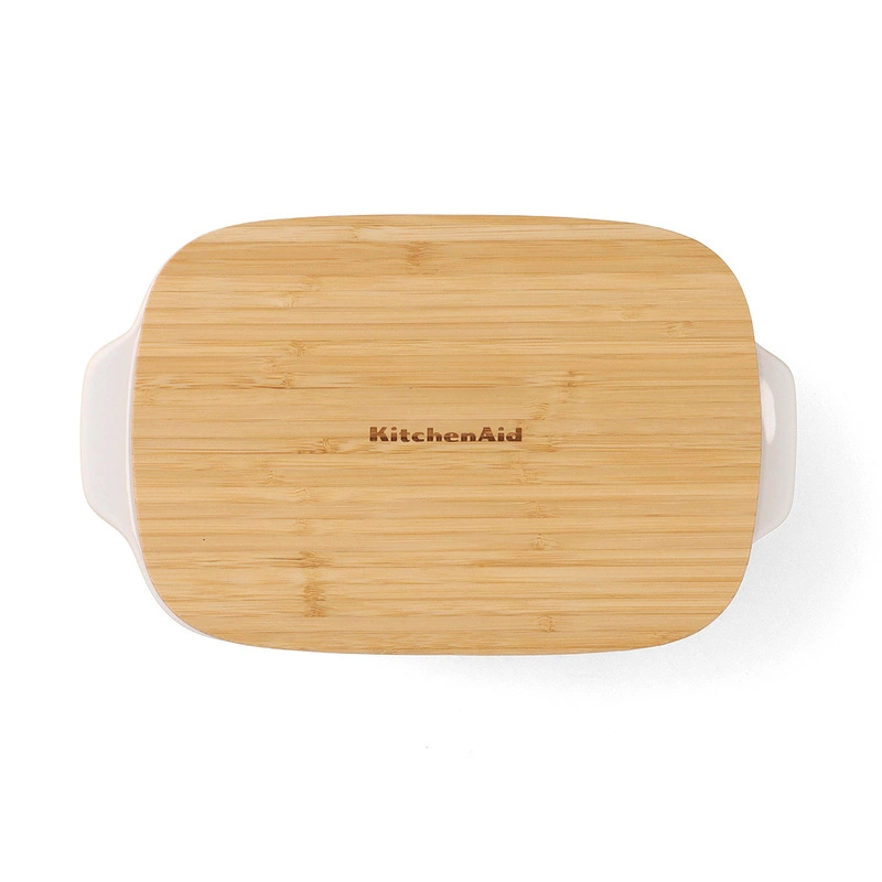 KitchenAid - ceramiczna brytfanna z przykrywką M - Almond Cream