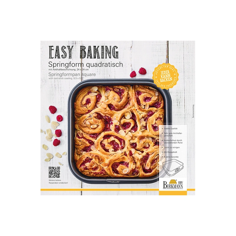 Birkmann - Tortownica kwadratowa EASY BAKING 24 x 24 cm