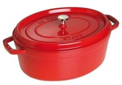 Staub - brytfanna  żeliwna wiśniowa 8,0 l 37 cm