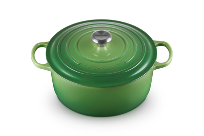 Le Creuset - garnek żeliwny emaliowany Signature 28 bamboo