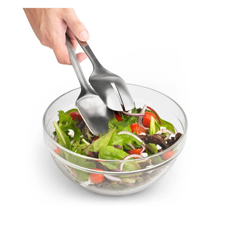 Cuisipro - Stalowe szczypce rozpinane do sałaty 29,7 cmsrebrny,czerwony