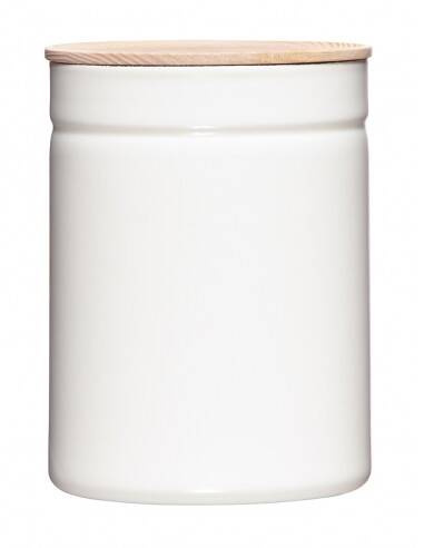 Riess - Pojemnik z drewnianą pokrywą 2,2l Pure White