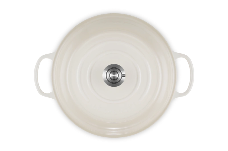 Le Creuset - garnek Gourmet Profesjonalny żeliwny 30 cm 3,5 l biały