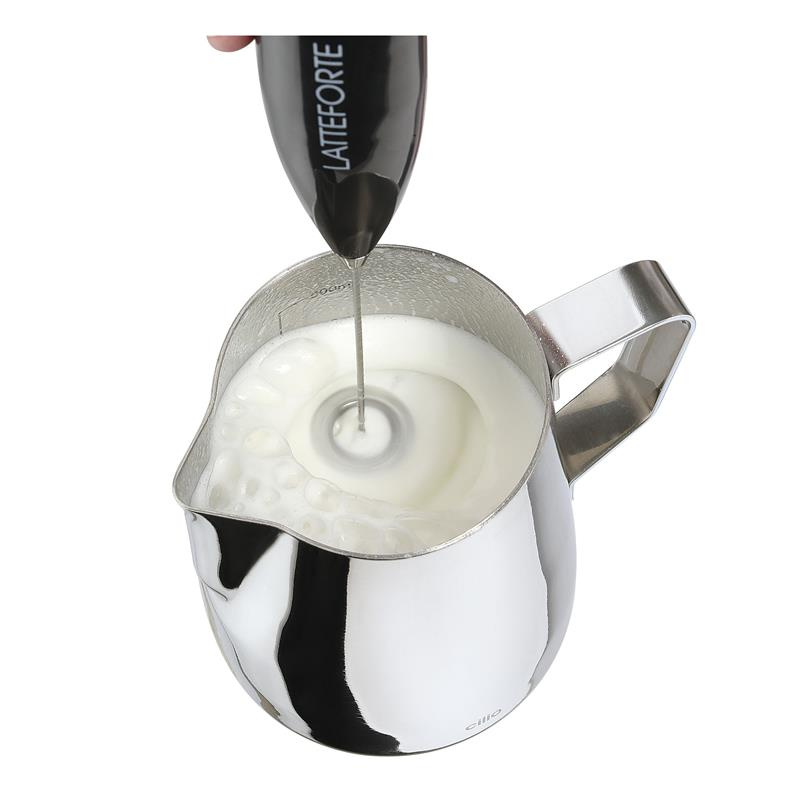 Cilio - spieniacz do mleka na stojaku, 23 cm, szary Latteforte