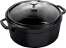 Staub - szklana pokrywka 26 cm, czarny