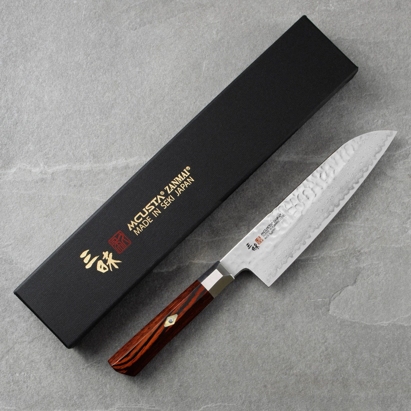 Mcusta Zanmai - VG-10 Supreme Hammered Nóż Santoku 18cm