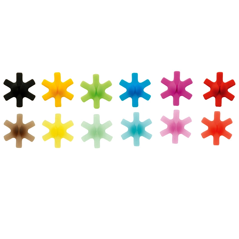 Mastrad - ZNACZNIKI SILIKONOWE DO SZKLANEK (12 SZTUK)kolorowe