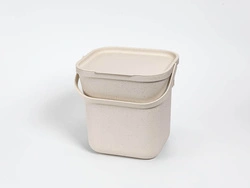Urbalive - Kosz na bioodpady z wkładem 6 ltr, kremowy