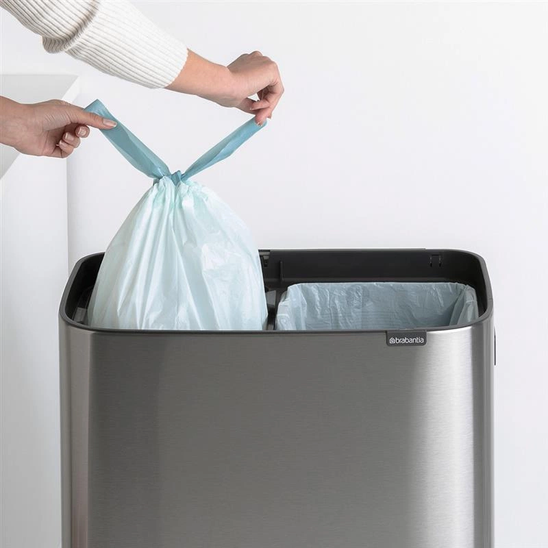 Brabantia - Kosz na śmieci Touch Bin Bo 2x30l Stalowy mat