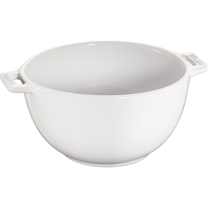 Staub - miska z dwoma uchwytami 18 cm, biały