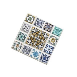 Zassenhaus - podkładka pod szklanki, ceramika/korek, 11 x 11 cm, romb Marrakesch