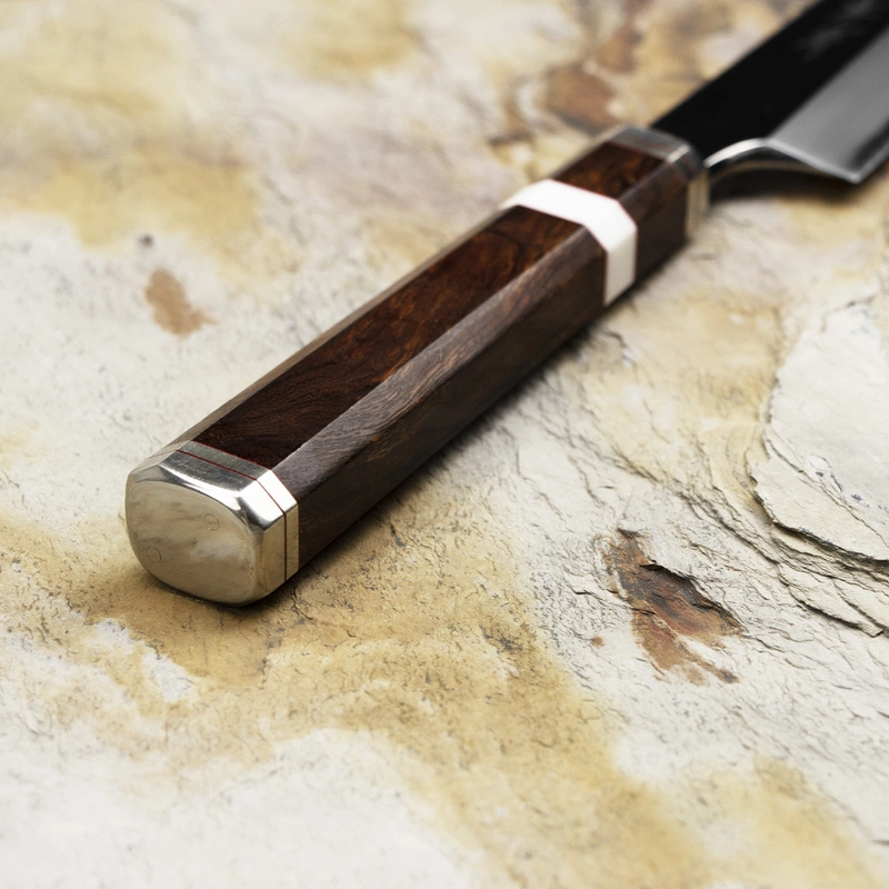 Sakai Takayuki - Shiden Silver#3 Nóż Kengata Yanagiba 27 cm