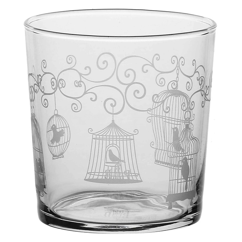 La Porcellana Bianca - zestaw 6 szklanek z grubym dnem woliera 350 ml Babila