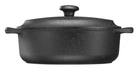 Skeppshult - Garnek żeliwny okrągły z pokrywką - 3 ltr, czarny