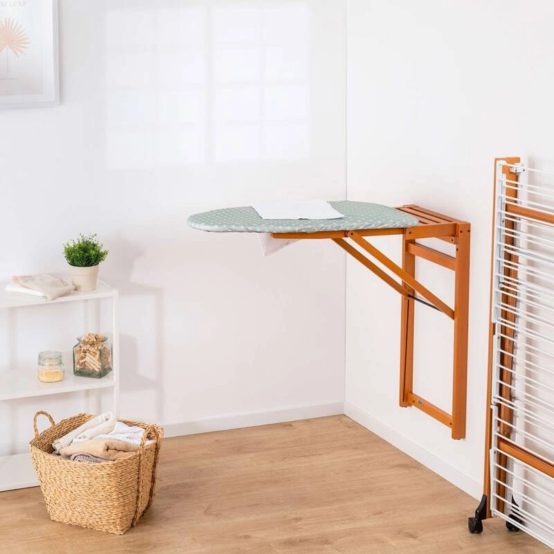 ARREDAMENTI - STIROJOLLY Deska do prasowania do zawieszenia na ścianę - 108 x 40 cm, Brązowy