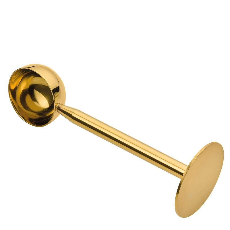 Cilio - miarka do kawy z tamperem, stal nierdzewna, 5 g, kolor złoty Coffee Culture