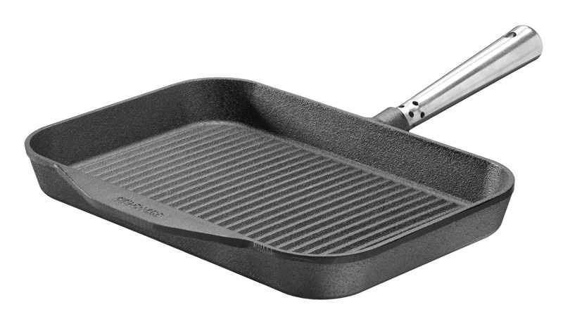 Skeppshult - Patelnia grillowa prostokątna, stalowa rączka