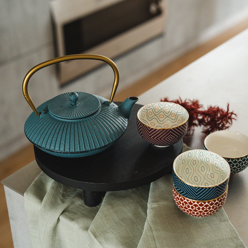 Bredemeijer - Dzbanek żeliwny Linhai 1.1L niebieski